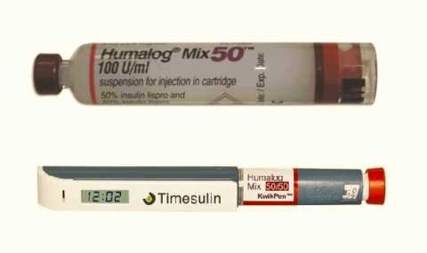 Картридж и одна из разновидностей КвикПен-инъектора Картридж и одна из разновидностей КвикПен-инъектора