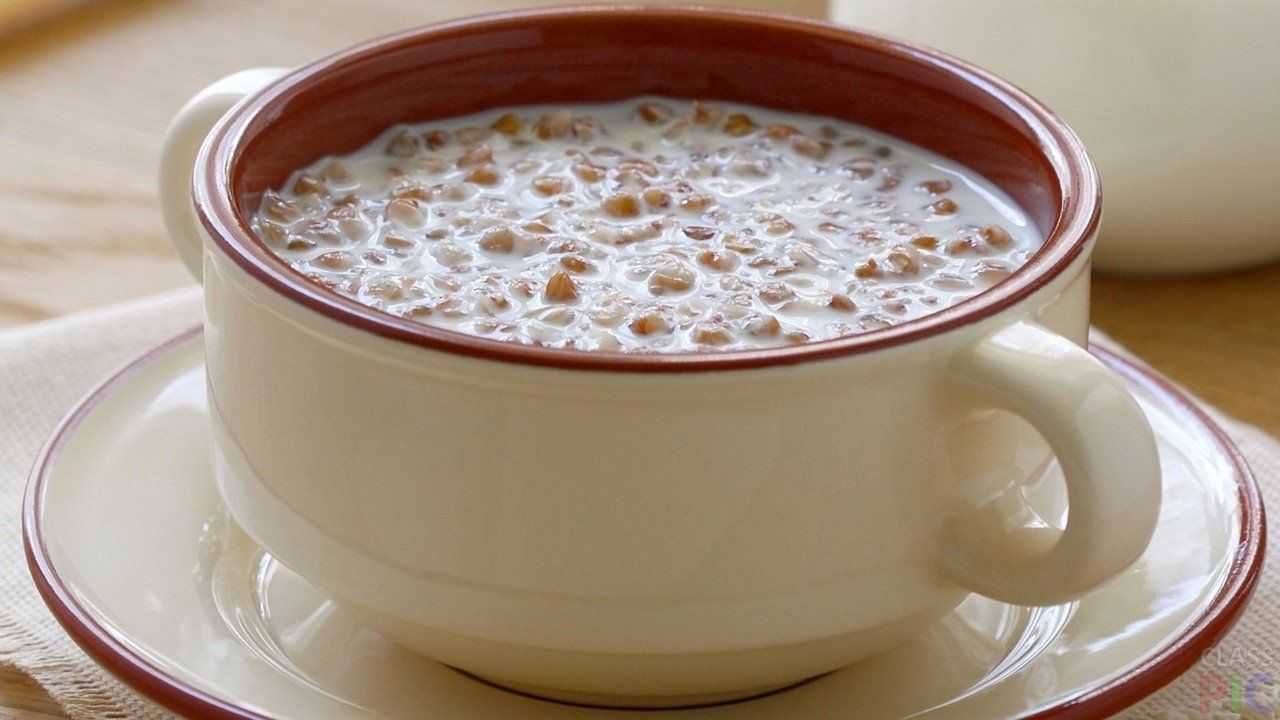 кефир с гречневой кашей
