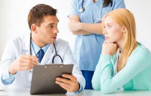 Пациентка на приеме у врача