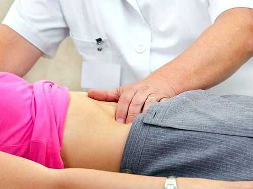 Пальпация живота