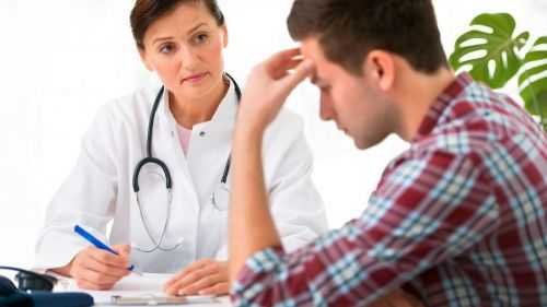 Пациент на приеме у врача