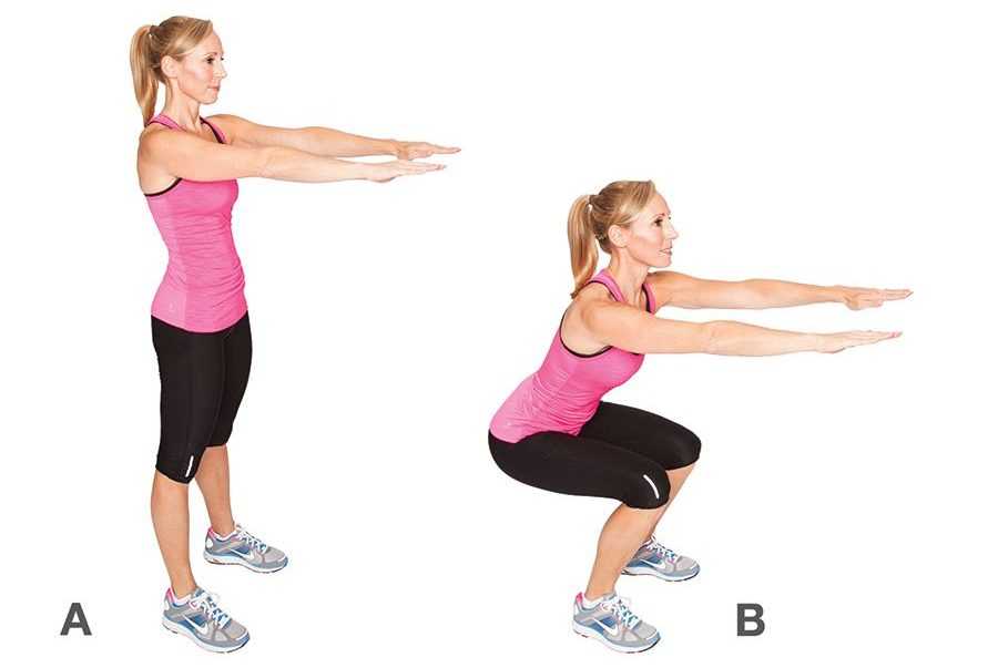 техника приседаний