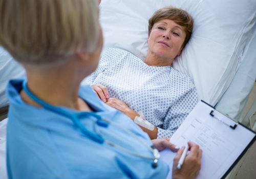 пациент в медицинском учреждении