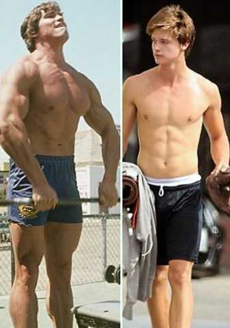 Шварценеггеры – папа и сын Шварценеггеры – папа и сын