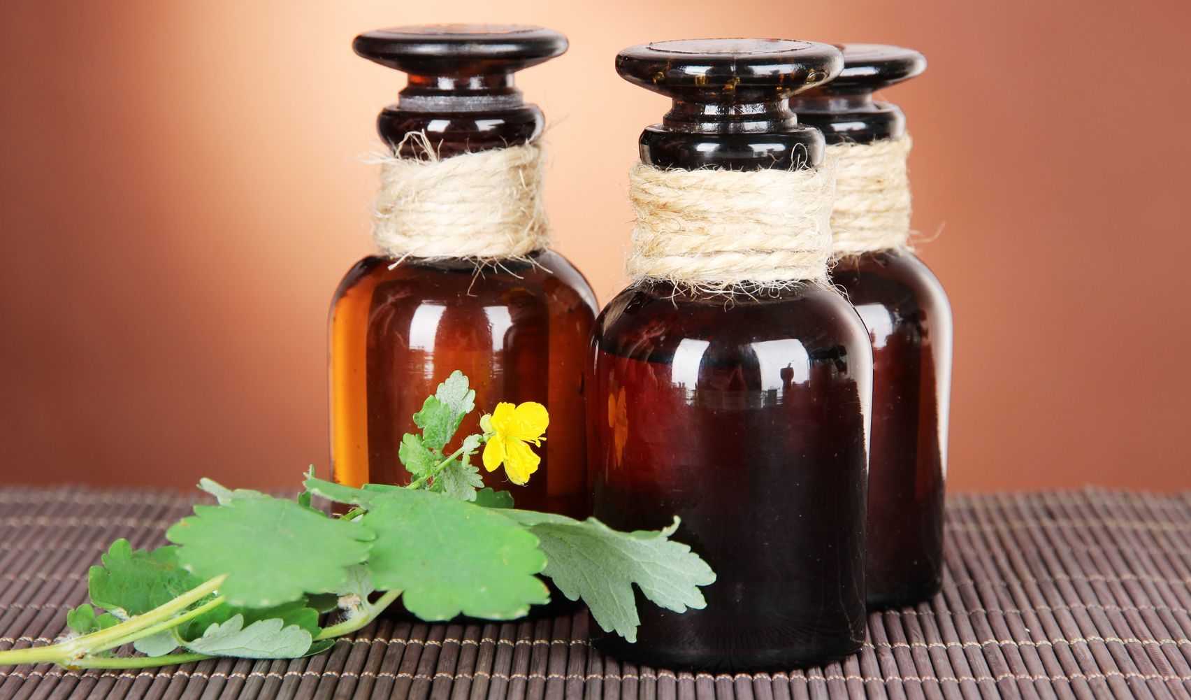 сок чистотела и вазелин