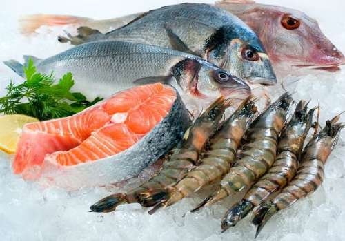 охлажденные морепродукты